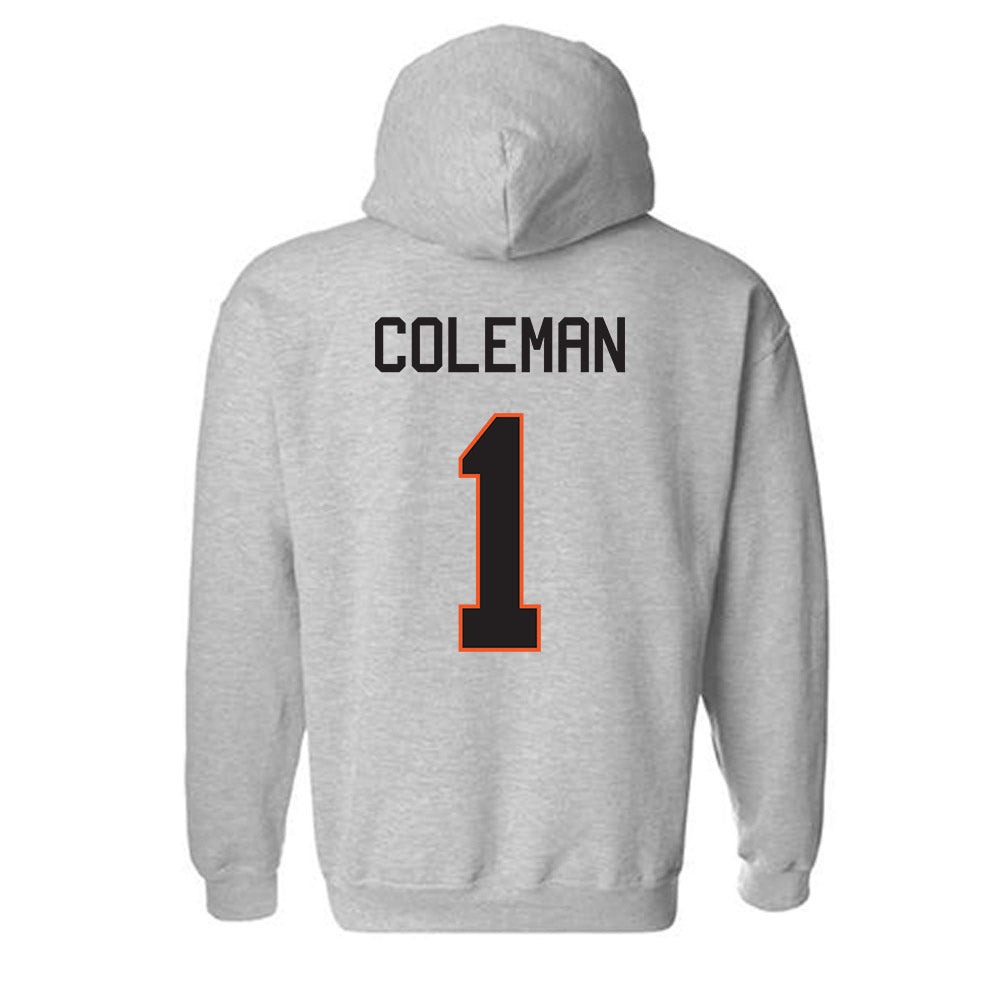 Oklahoma State - NCAA Football : Miles Coleman - Classic Shersey Hooded Sweatshirt-1