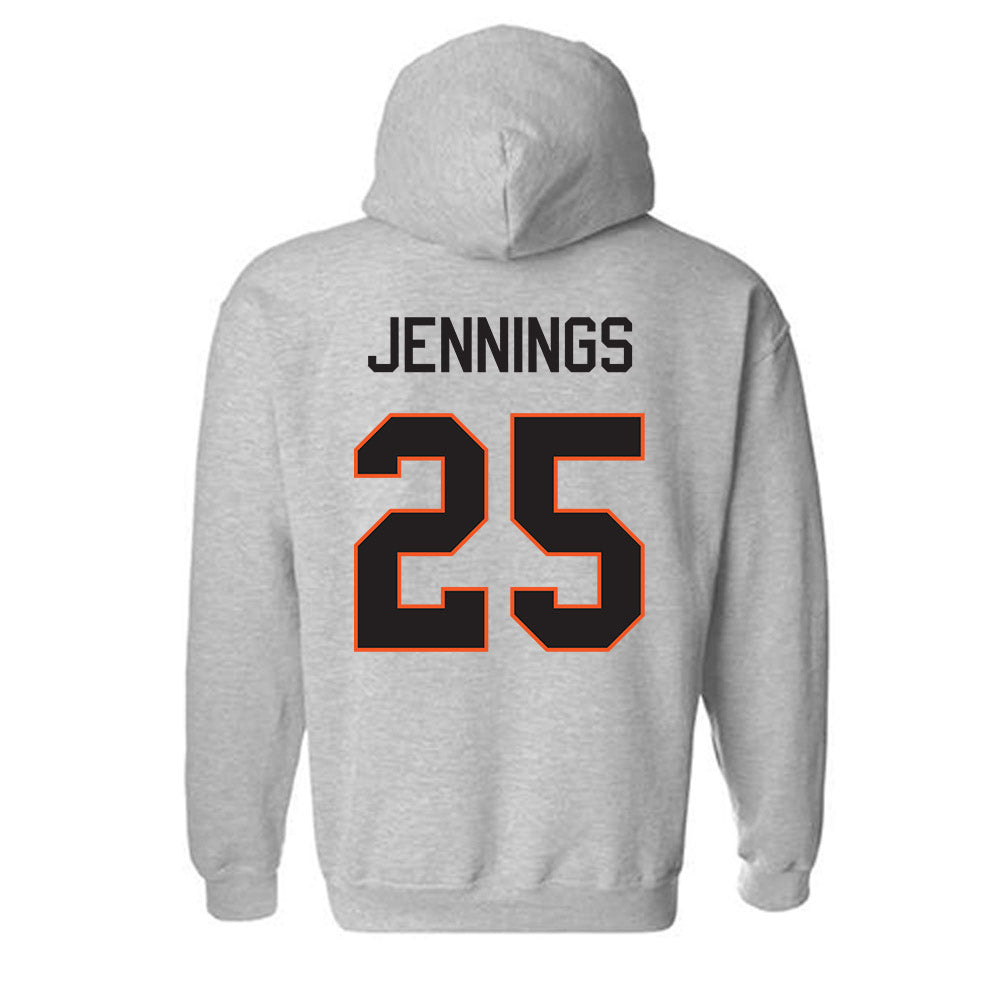 Oklahoma State - NCAA Men's Basketball : Robert Jennings - Classic Shersey Hooded Sweatshirt-1