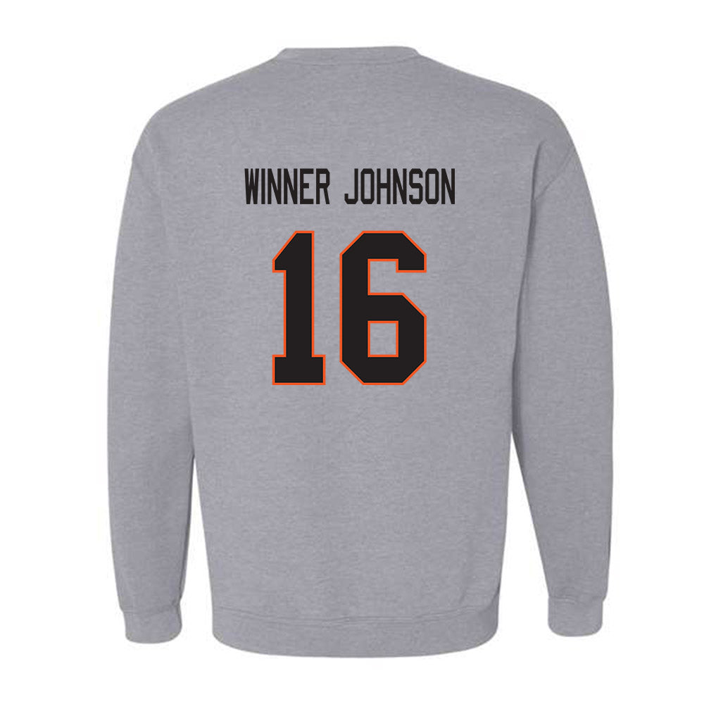 Oklahoma State - NCAA Football : Dallas Winner-Johnson - Classic Shersey Crewneck Sweatshirt-1