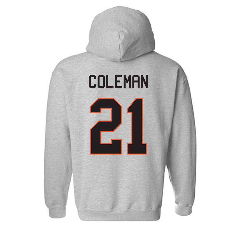 Oklahoma State - NCAA Men's Basketball : Isaiah Coleman - Classic Shersey Hooded Sweatshirt-1