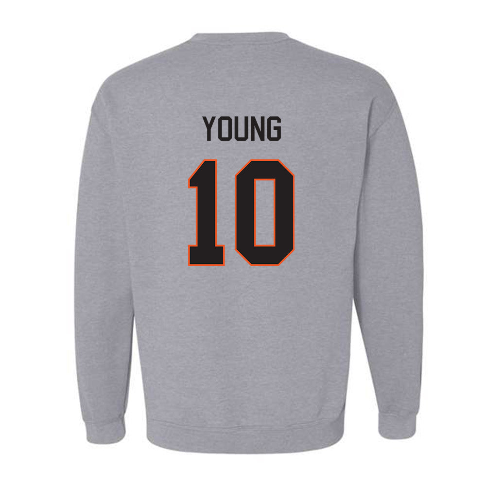 Oklahoma State - NCAA Football : Wyatt Young - Classic Shersey Crewneck Sweatshirt-1