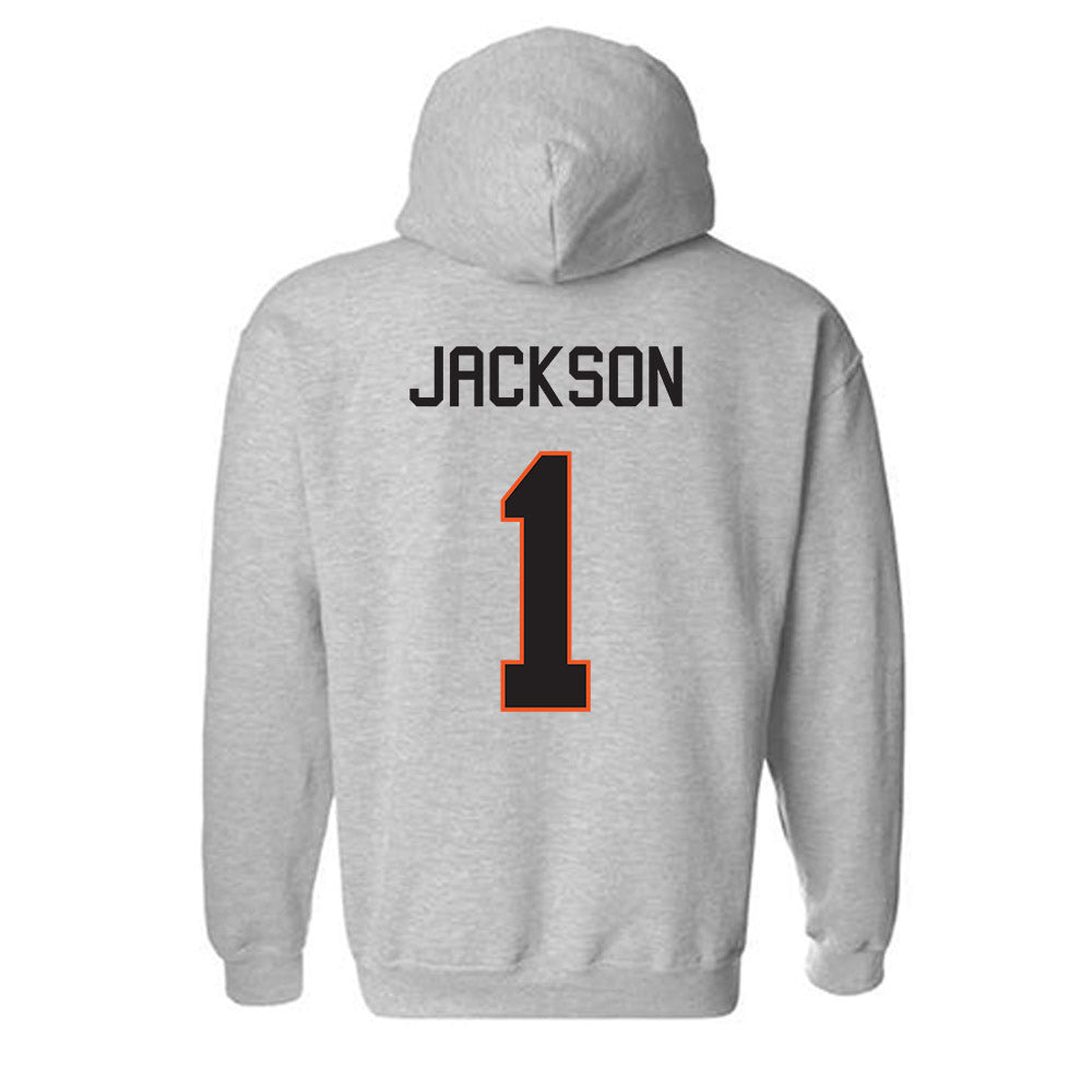 Oklahoma State - NCAA Football : Evan Jackson - Classic Shersey Hooded Sweatshirt-1