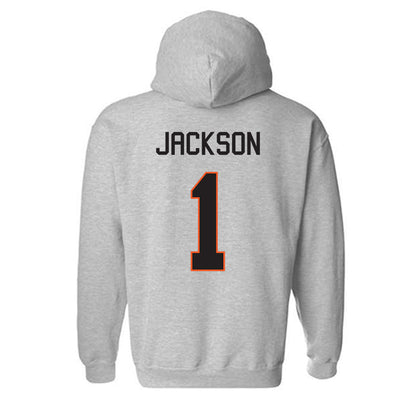 Oklahoma State - NCAA Football : Evan Jackson - Classic Shersey Hooded Sweatshirt-1