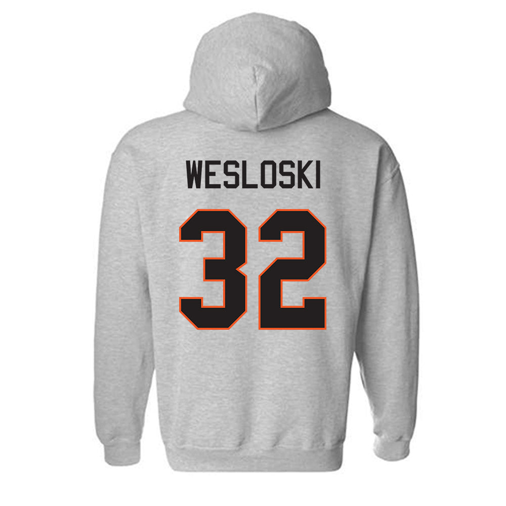 Oklahoma State - NCAA Football : Ethan Wesloski - Classic Shersey Hooded Sweatshirt-1