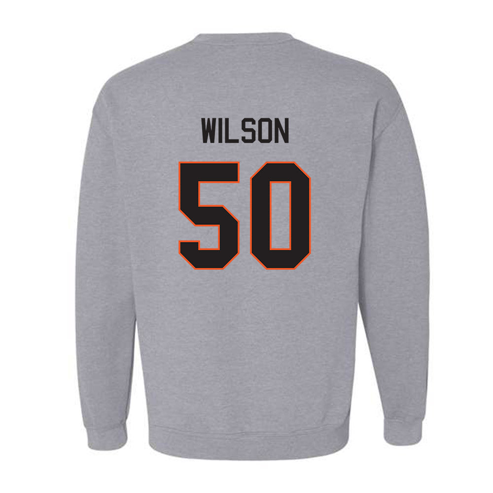 Oklahoma State - NCAA Football : Gunnar Wilson - Classic Shersey Crewneck Sweatshirt-1