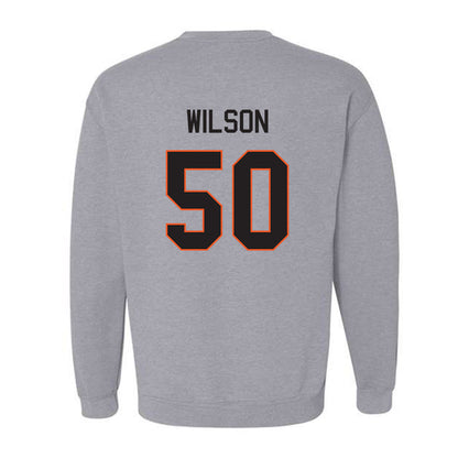 Oklahoma State - NCAA Football : Gunnar Wilson - Classic Shersey Crewneck Sweatshirt-1
