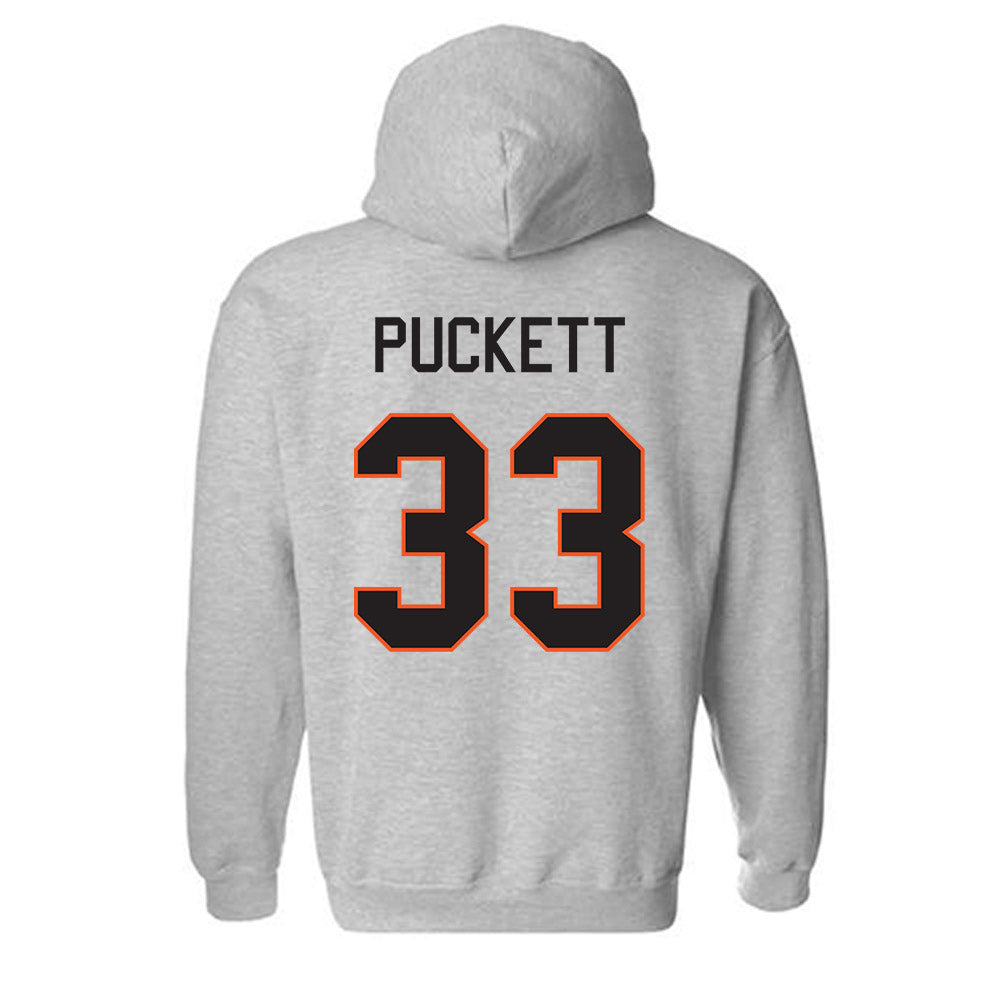 Oklahoma State - NCAA Football : Jack Puckett - Classic Shersey Hooded Sweatshirt-1