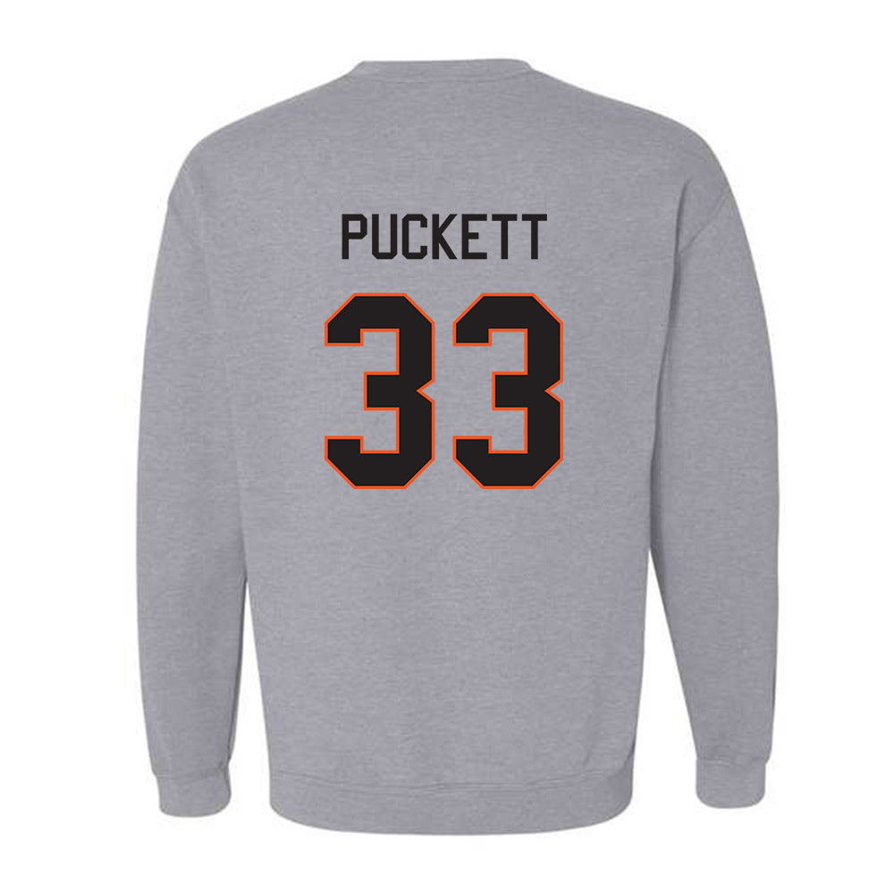 Oklahoma State - NCAA Football : Jack Puckett - Classic Shersey Crewneck Sweatshirt-1