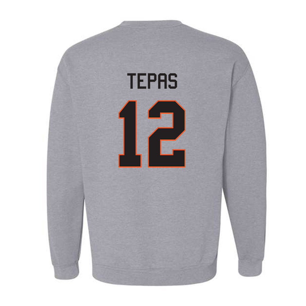 Oklahoma State - NCAA Football : Luke Tepas - Classic Shersey Crewneck Sweatshirt-1
