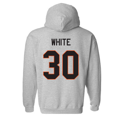 Oklahoma State - NCAA Football : Trip White - Classic Shersey Hooded Sweatshirt-1