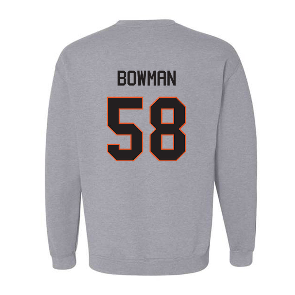 Oklahoma State - NCAA Football : Isaiah Bowman - Classic Shersey Crewneck Sweatshirt-1