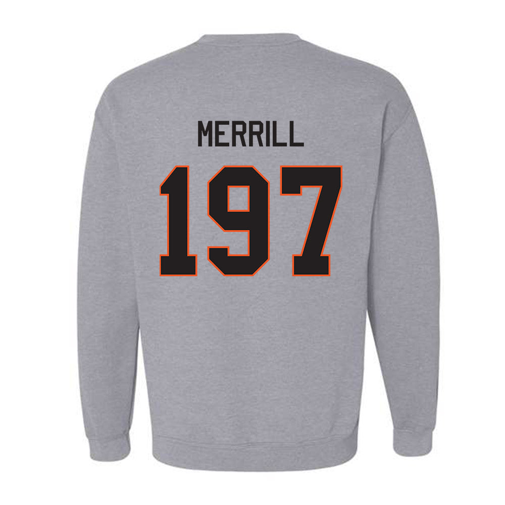 Oklahoma State - NCAA Wrestling : Cody Merrill - Classic Shersey Crewneck Sweatshirt-1