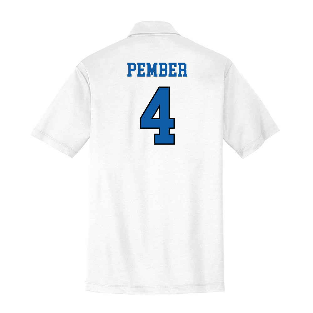 UNC Asheville - NCAA Men's Basketball : Drew Pember - Activewear Polo Shirt-1