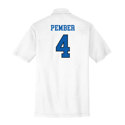 UNC Asheville - NCAA Men's Basketball : Drew Pember - Activewear Polo Shirt-1