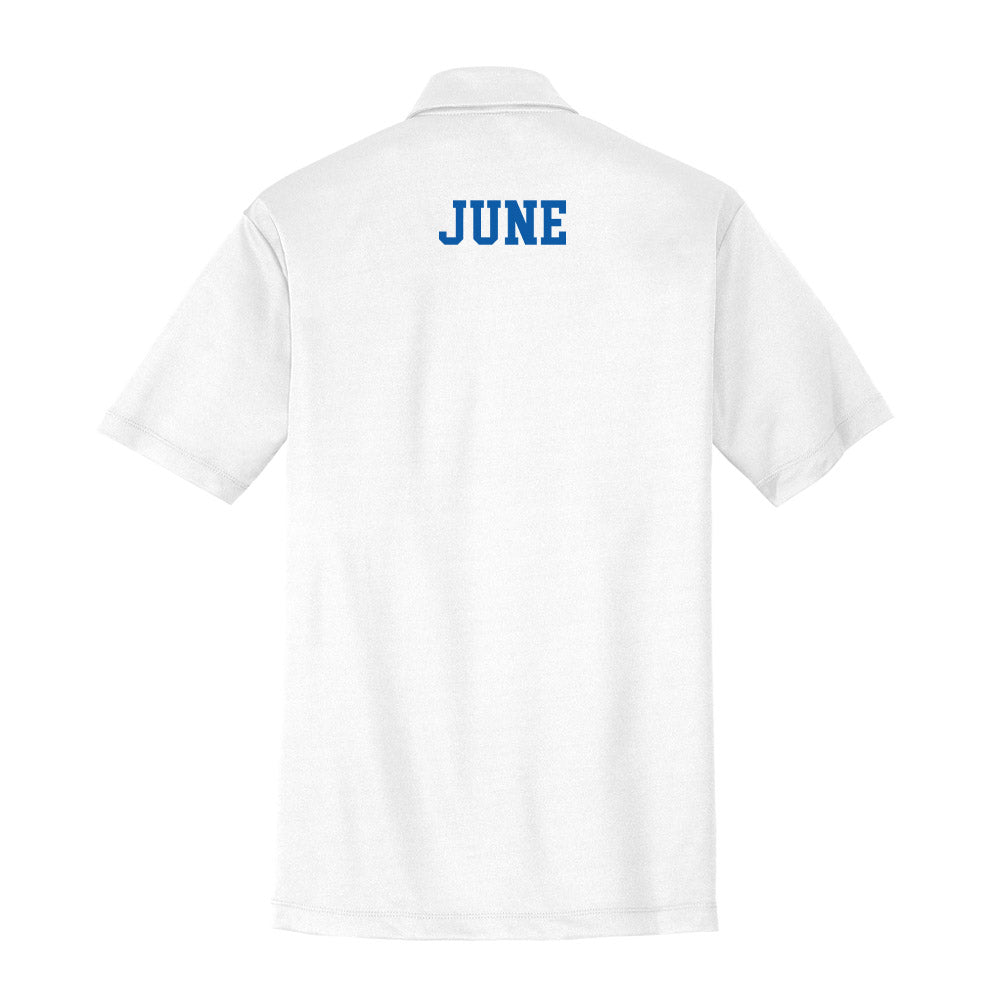 UNC Asheville - NCAA Men's Track & Field : Braelin June - Activewear Polo Shirt-1