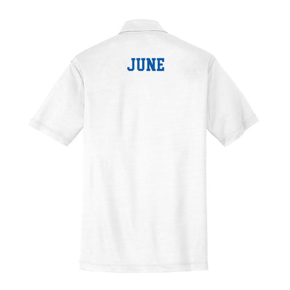 UNC Asheville - NCAA Men's Track & Field : Braelin June - Activewear Polo Shirt-1