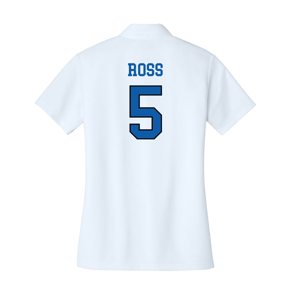 UNC Asheville - NCAA Women's Basketball : Sophia Ross - Women's Activewear Polo Shirt-1