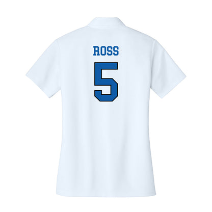 UNC Asheville - NCAA Women's Basketball : Sophia Ross - Women's Activewear Polo Shirt-1