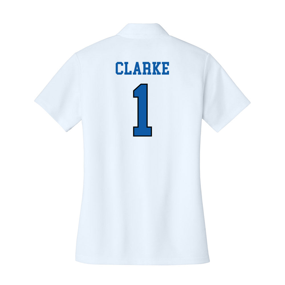 UNC Asheville - NCAA Men's Basketball : Julian Clarke - Women's Activewear Polo Shirt-1