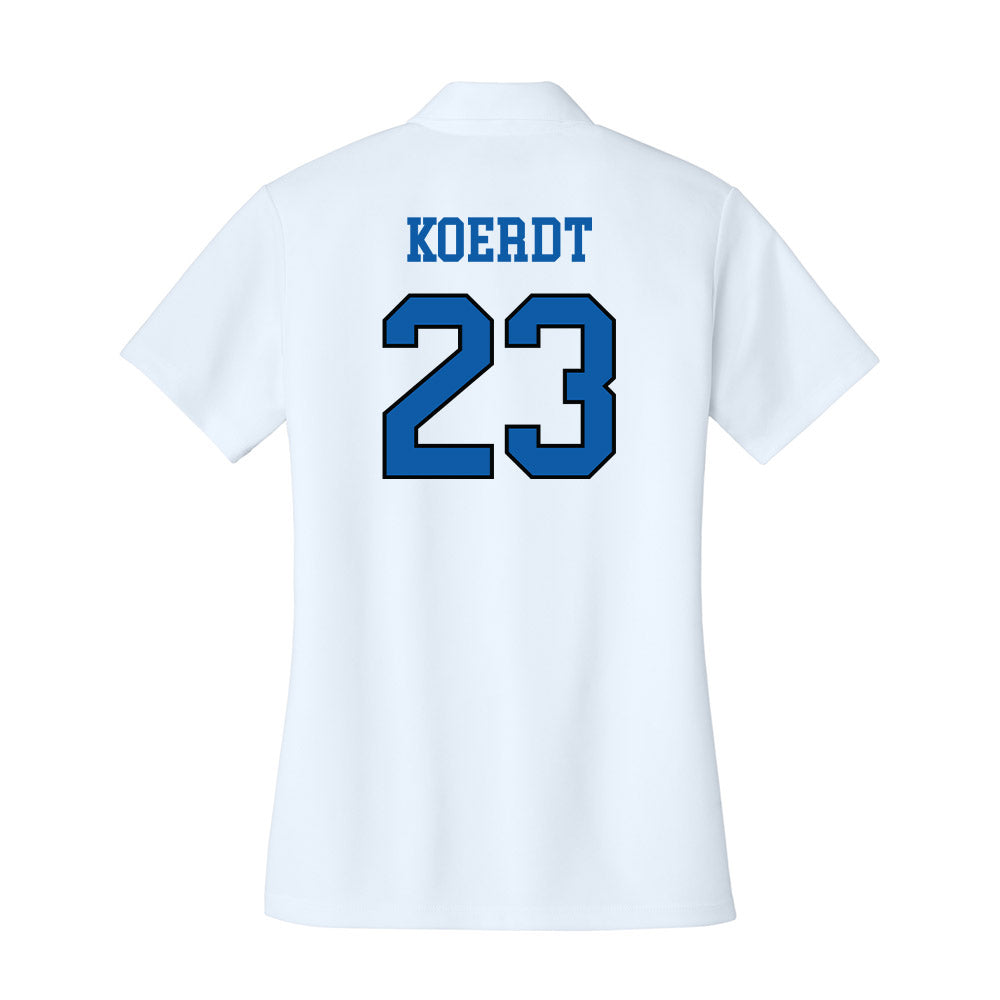 UNC Asheville - NCAA Women's Basketball : Jaidyn Koerdt - Women's Activewear Polo Shirt-1