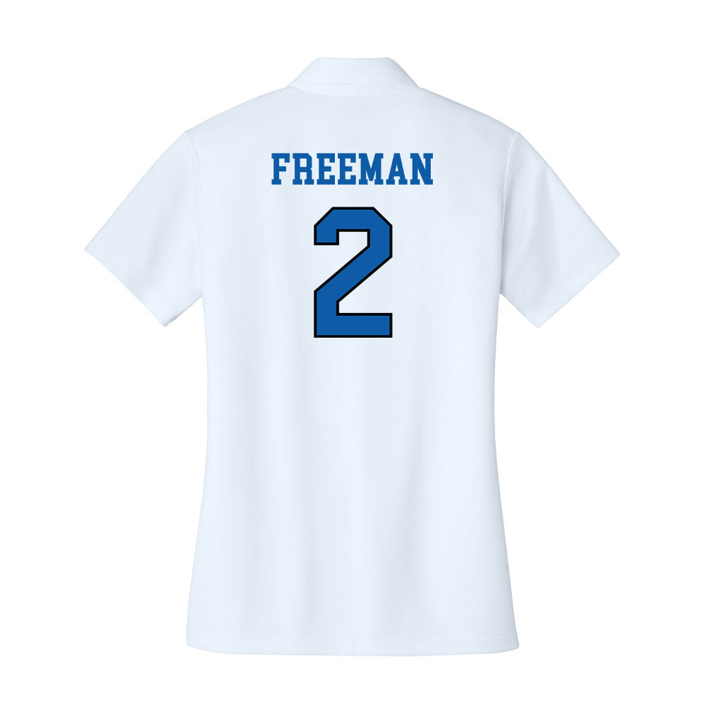 UNC Asheville - NCAA Women's Basketball : Jamaria Freeman - Women's Activewear Polo Shirt-1