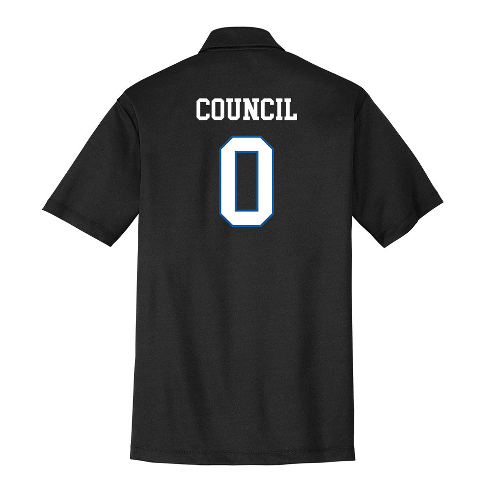 UNC Asheville - NCAA Women's Basketball : Taliya Council - Activewear Polo Shirt-1
