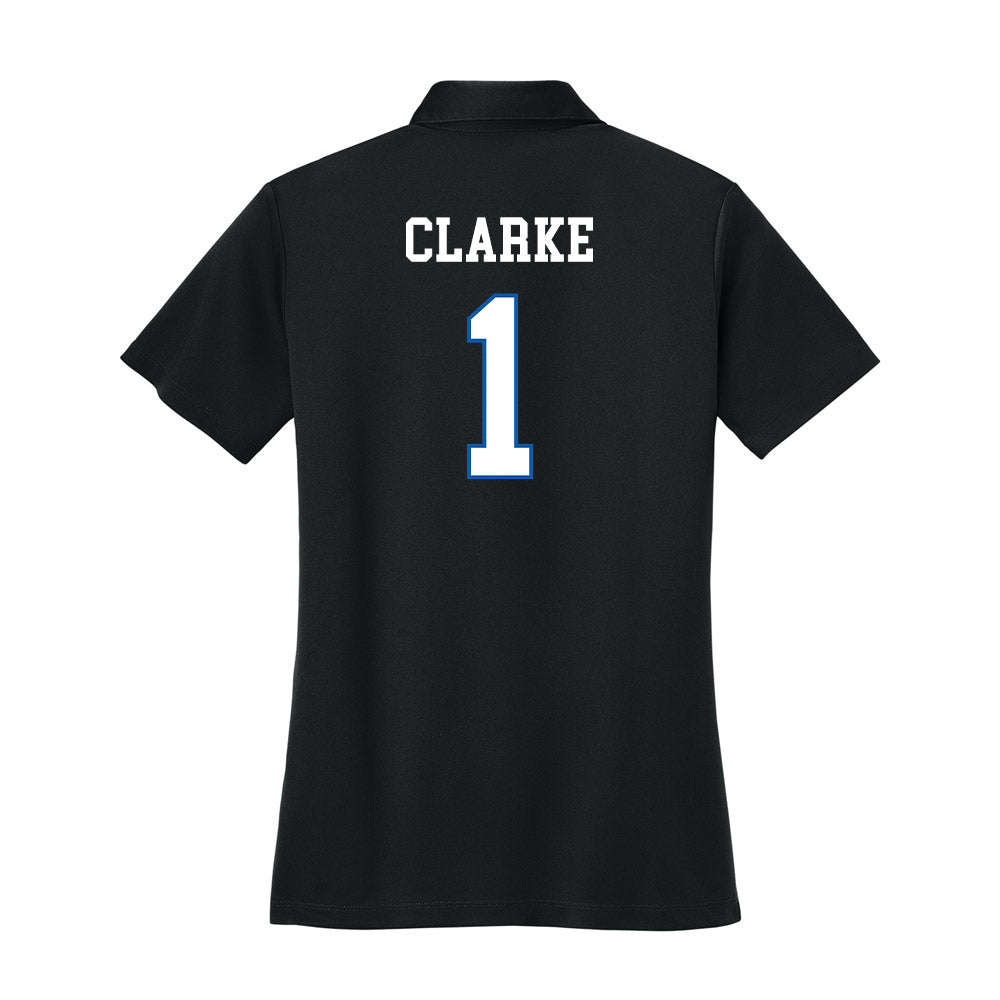 UNC Asheville - NCAA Men's Basketball : Julian Clarke - Women's Activewear Polo Shirt-1