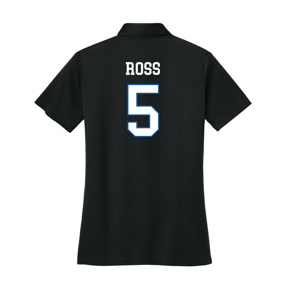 UNC Asheville - NCAA Women's Basketball : Sophia Ross - Women's Activewear Polo Shirt-1