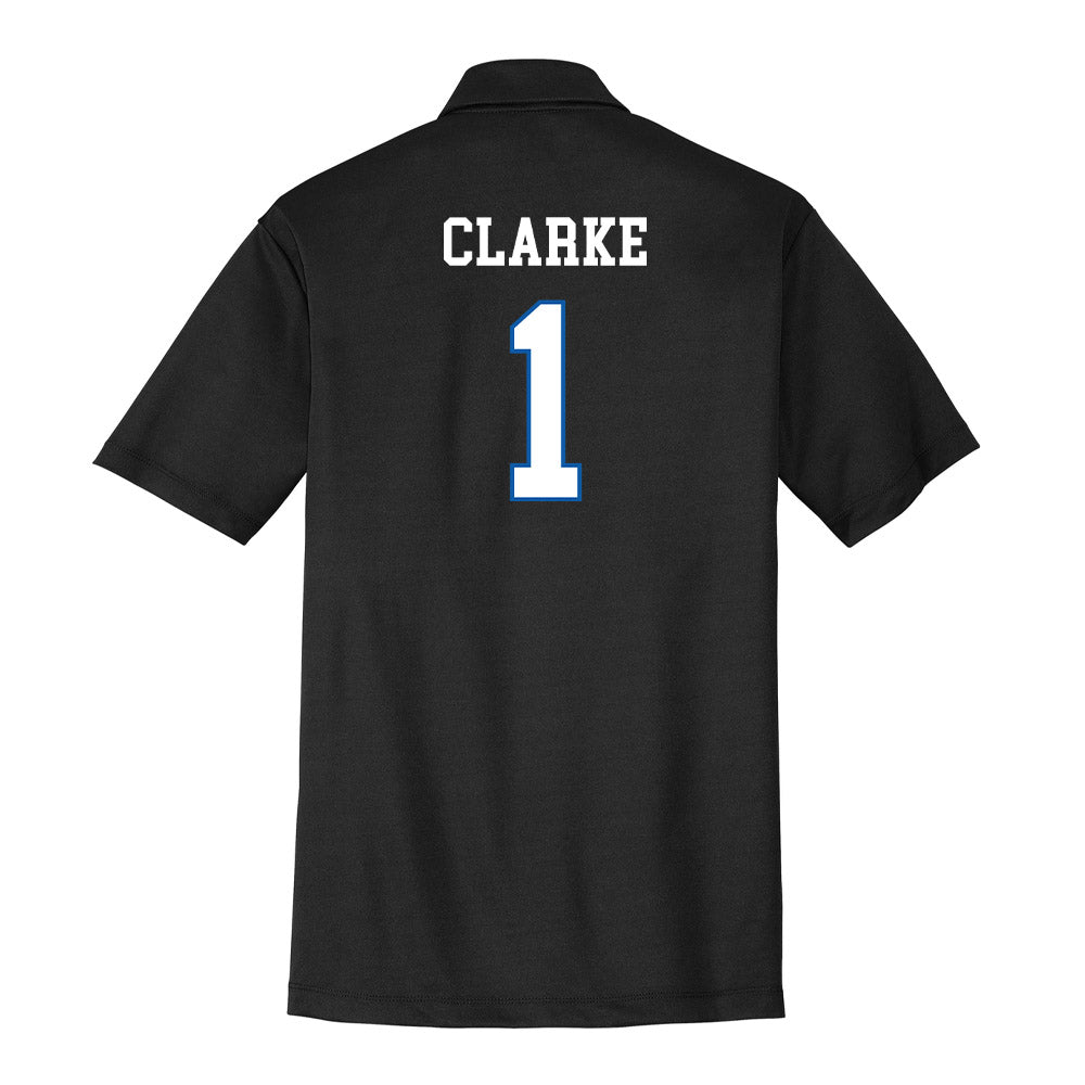 UNC Asheville - NCAA Men's Basketball : Julian Clarke - Activewear Polo Shirt-1