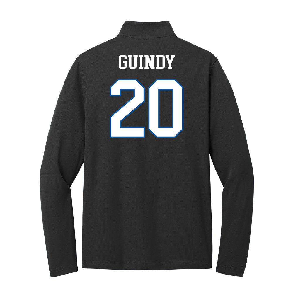 UNC Asheville - NCAA Men's Soccer : Zander Guindy - Lightweight Quarter Zip Jacket-1