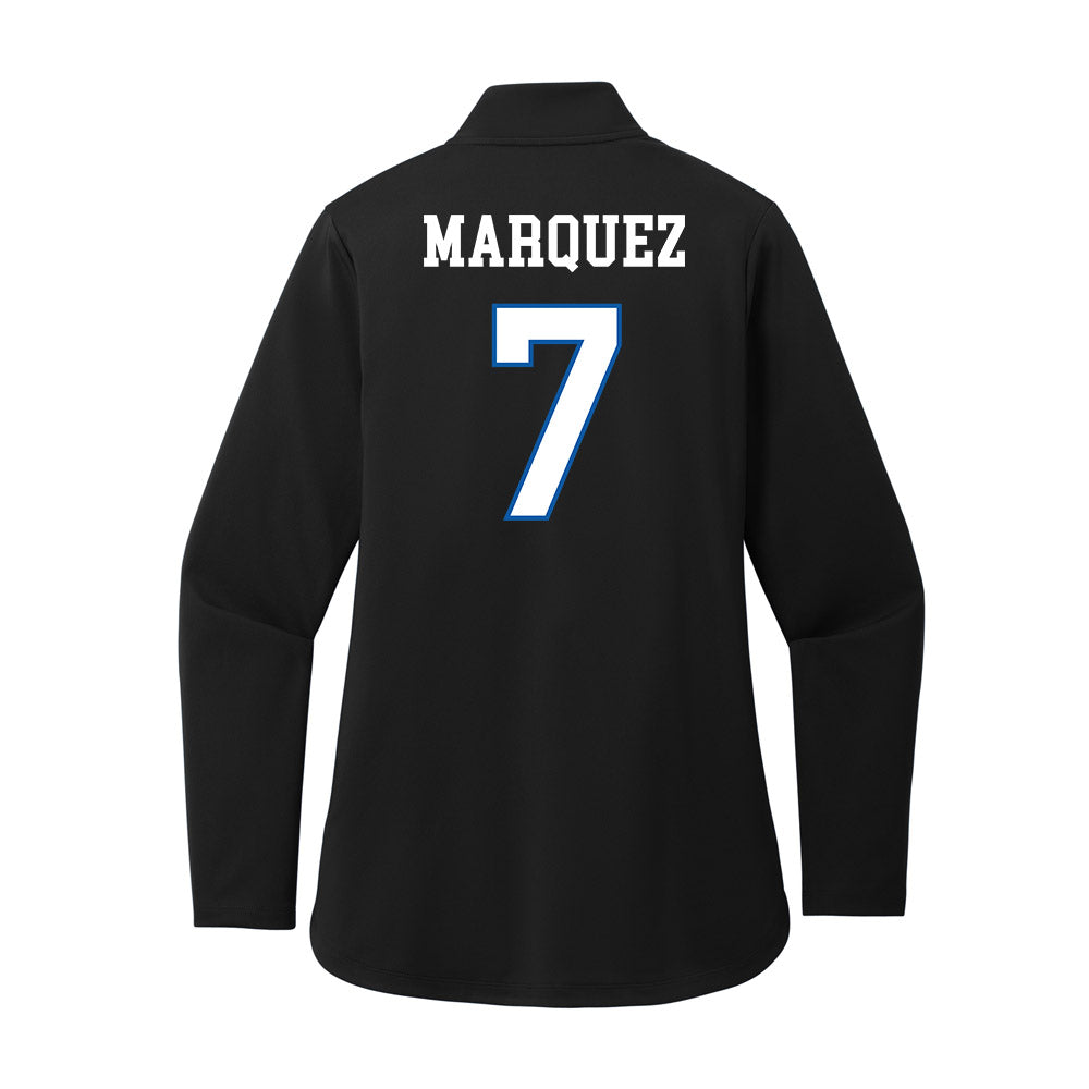 UNC Asheville - NCAA Women's Basketball : Aileen Marquez - Women's Premium Quarter Zip Jacket-1