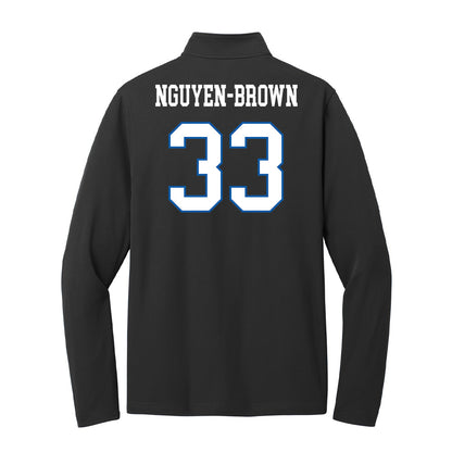 UNC Asheville - NCAA Baseball : Daylinh Nguyen-Brown - Lightweight Quarter Zip Jacket-1