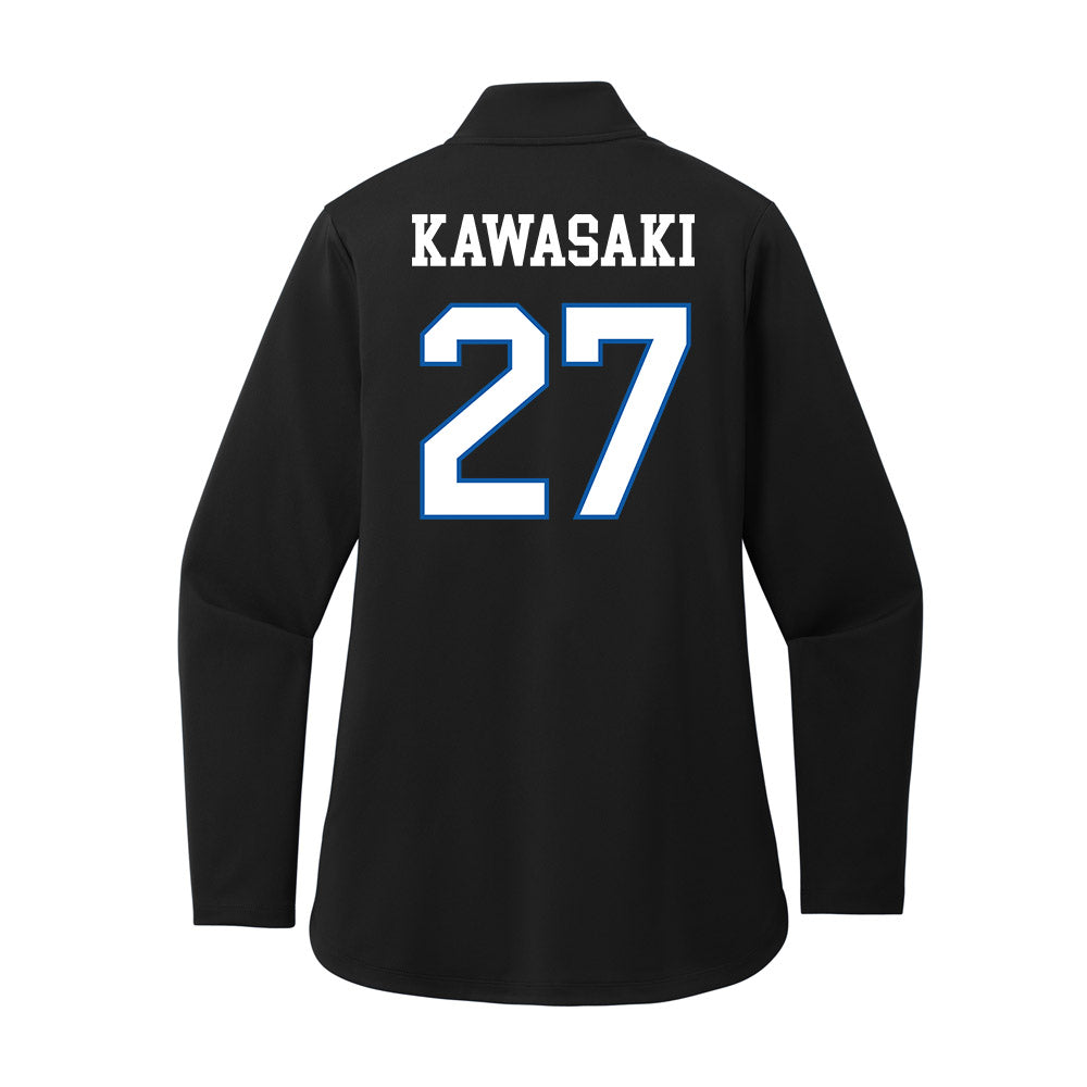 UNC Asheville - NCAA Women's Soccer : Nao Kawasaki - Women's Premium Quarter Zip Jacket-1