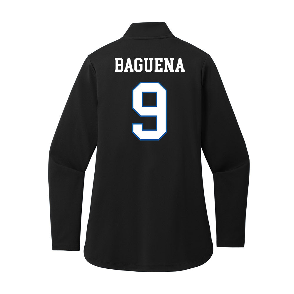 UNC Asheville - NCAA Men's Soccer : Sergio Baguena - Women's Premium Quarter Zip Jacket-1