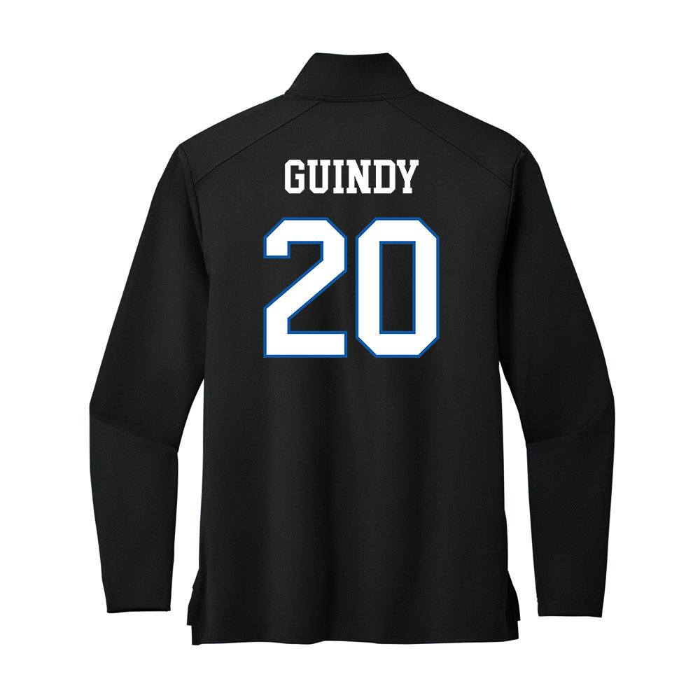 UNC Asheville - NCAA Men's Soccer : Zander Guindy - Premium Quarter Zip Jacket-1