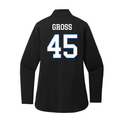 UNC Asheville - NCAA Baseball : Landon Gross - Women's Premium Quarter Zip Jacket-1
