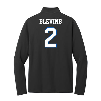 UNC Asheville - NCAA Women's Volleyball : Jessy Blevins - Lightweight Quarter Zip Jacket-1