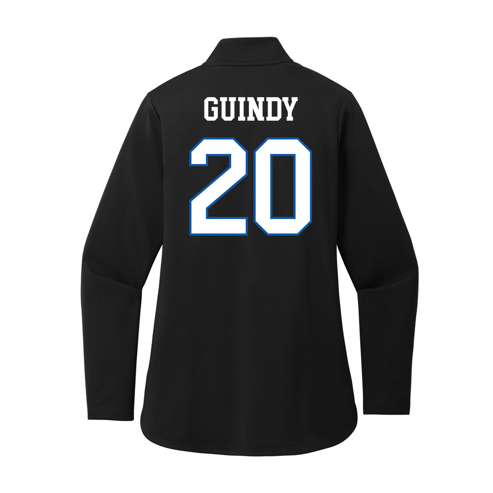 UNC Asheville - NCAA Men's Soccer : Zander Guindy - Women's Premium Quarter Zip Jacket-1