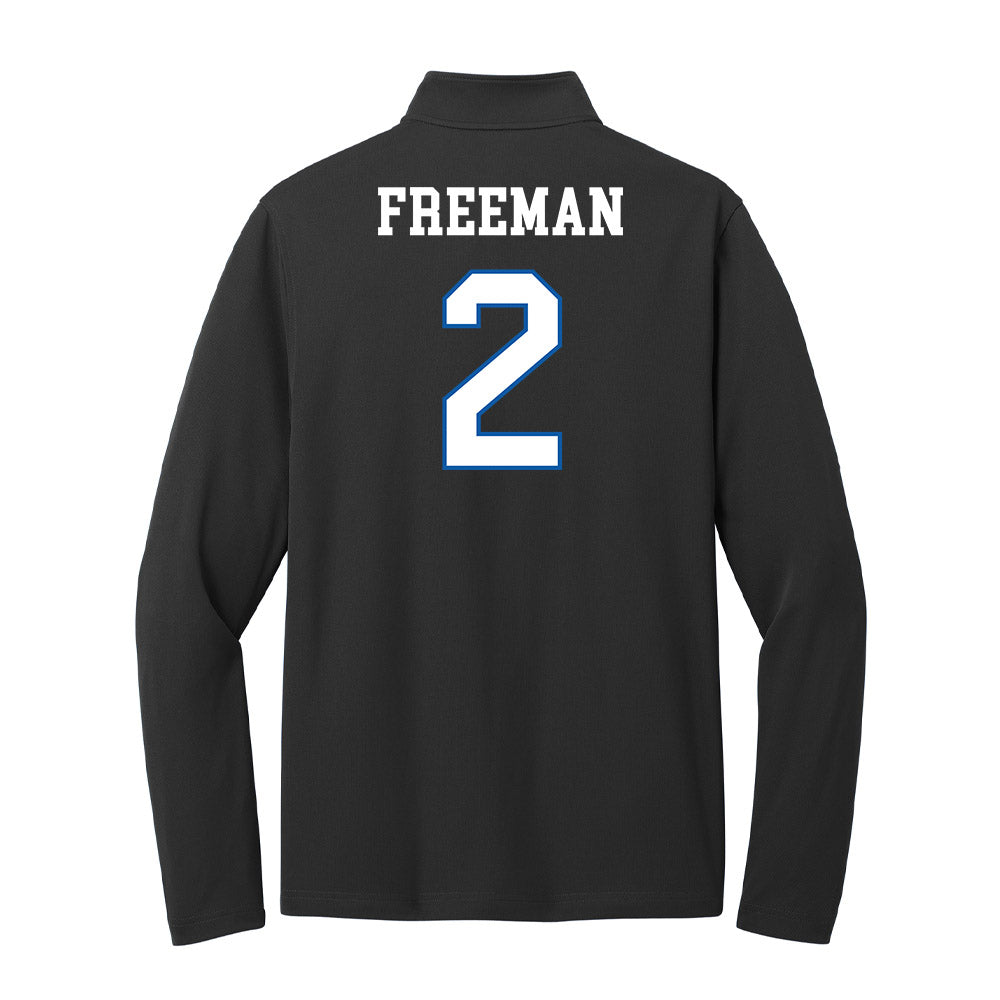 UNC Asheville - NCAA Women's Basketball : Jamaria Freeman - Lightweight Quarter Zip Jacket-1
