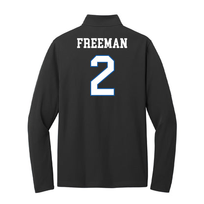 UNC Asheville - NCAA Women's Basketball : Jamaria Freeman - Lightweight Quarter Zip Jacket-1