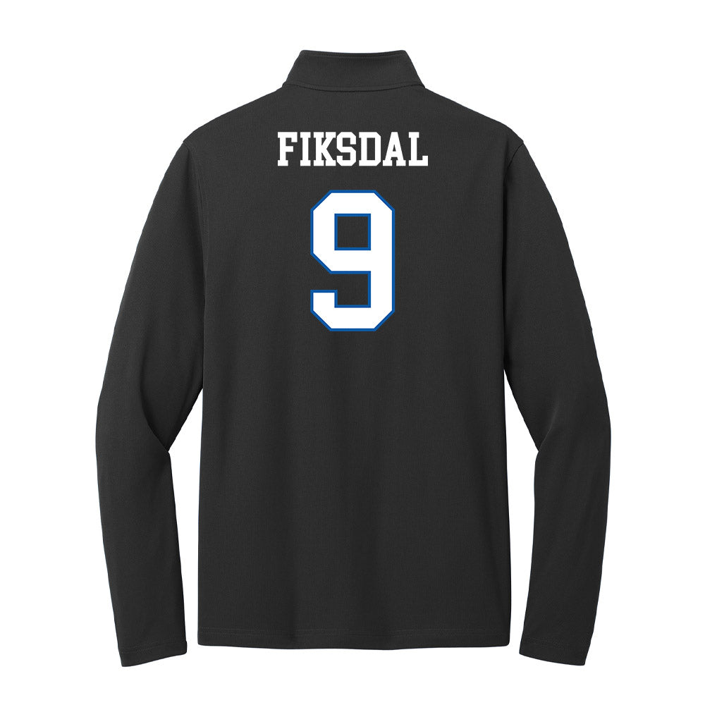 UNC Asheville - NCAA Men's Soccer : Brede Fiksdal - Lightweight Quarter Zip Jacket-1