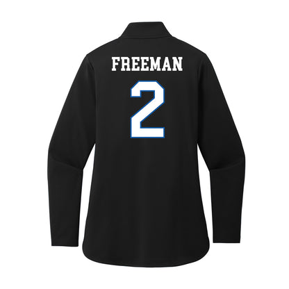 UNC Asheville - NCAA Women's Basketball : Jamaria Freeman - Women's Premium Quarter Zip Jacket-1