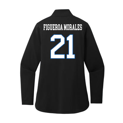 UNC Asheville - NCAA Men's Soccer : Emilio Figueroa Morales - Women's Premium Quarter Zip Jacket-1