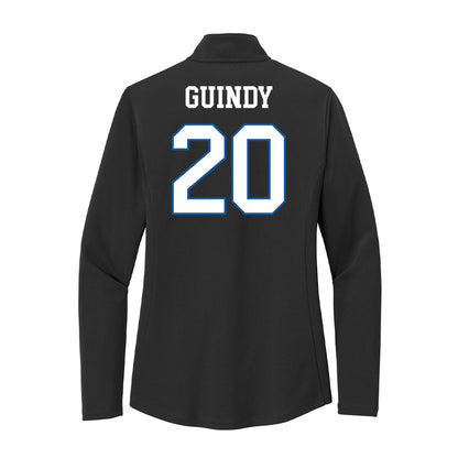 UNC Asheville - NCAA Men's Soccer : Zander Guindy - Women's Lightweight Quarter Zip Jacket-1