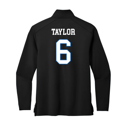 UNC Asheville - NCAA Men's Basketball : Kam Taylor - Premium Quarter Zip Jacket-1