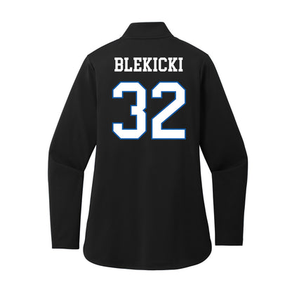 UNC Asheville - NCAA Women's Soccer : Georgia Blekicki - Women's Premium Quarter Zip Jacket-1
