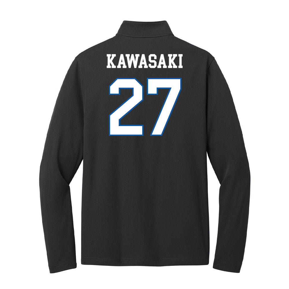 UNC Asheville - NCAA Women's Soccer : Nao Kawasaki - Lightweight Quarter Zip Jacket-1