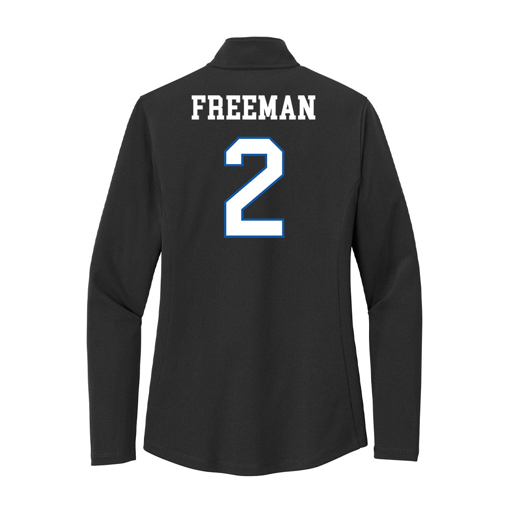 UNC Asheville - NCAA Women's Basketball : Jamaria Freeman - Women's Lightweight Quarter Zip Jacket-1