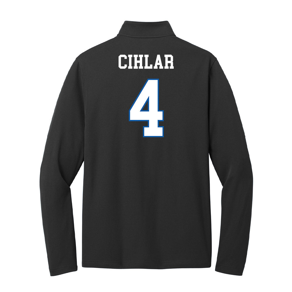 UNC Asheville - NCAA Women's Soccer : Makayla Cihlar - Lightweight Quarter Zip Jacket-1