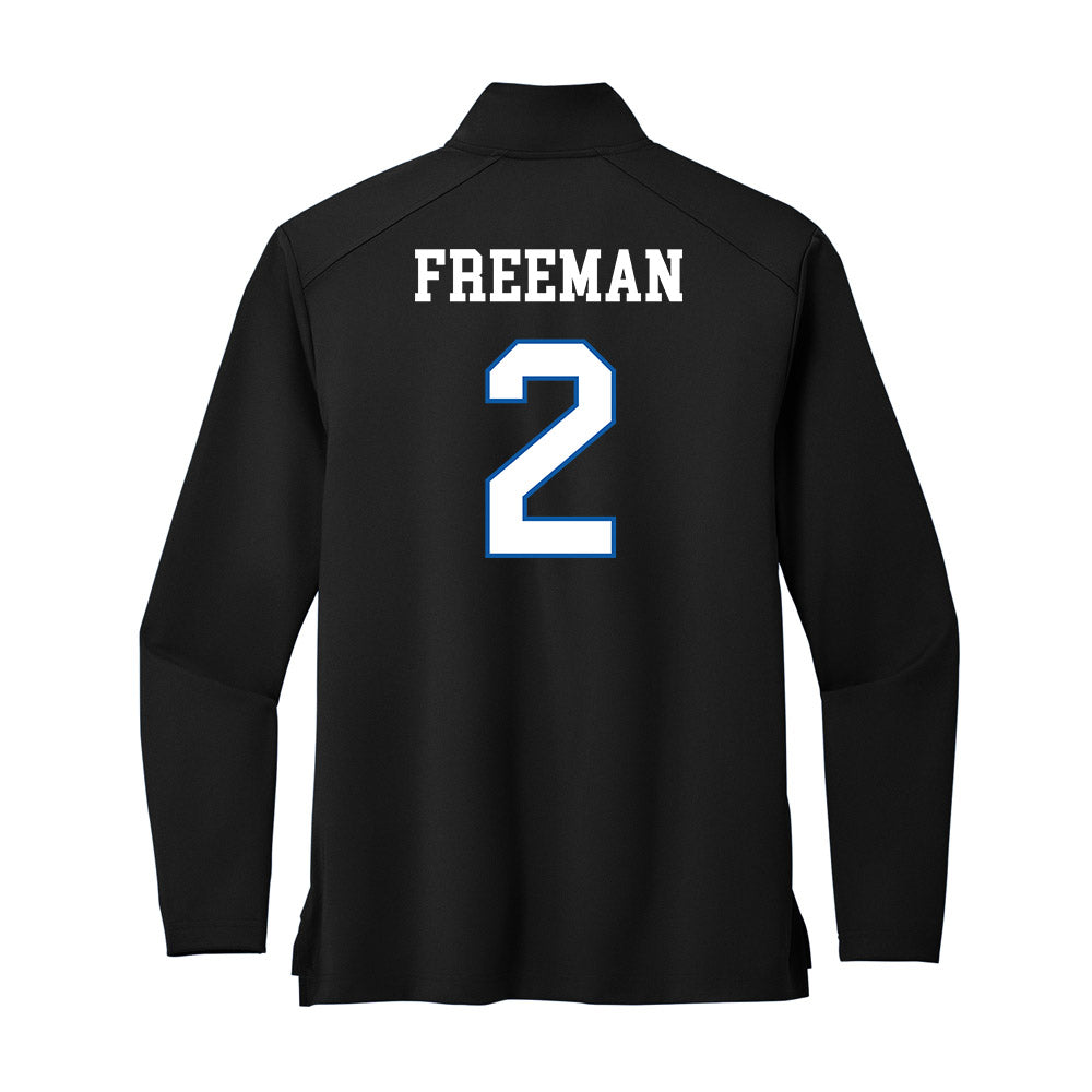 UNC Asheville - NCAA Women's Basketball : Jamaria Freeman - Premium Quarter Zip Jacket-1